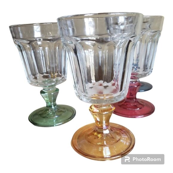 Glassware dessert ice cream set of 4 colorful base mug - Picture 12 of 16